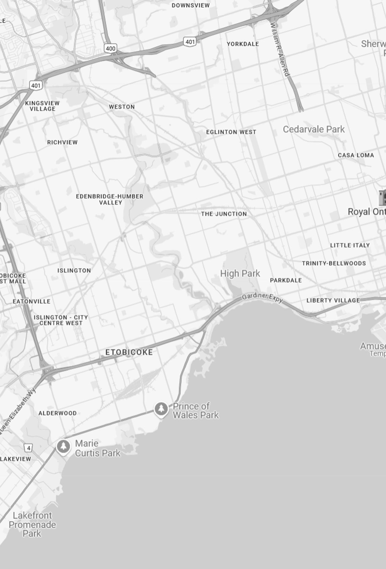 a map of the surrounding area around Embassy Auto